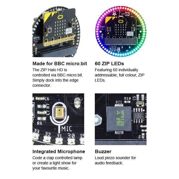 Kitronik ZIP Halo HD for micro:bit