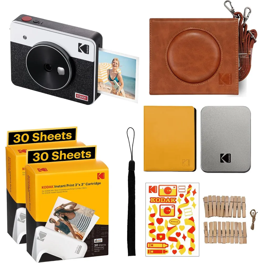 Kodak Instant Camera Mini Shot 3 Retro Cartridge   Accessories Bundle