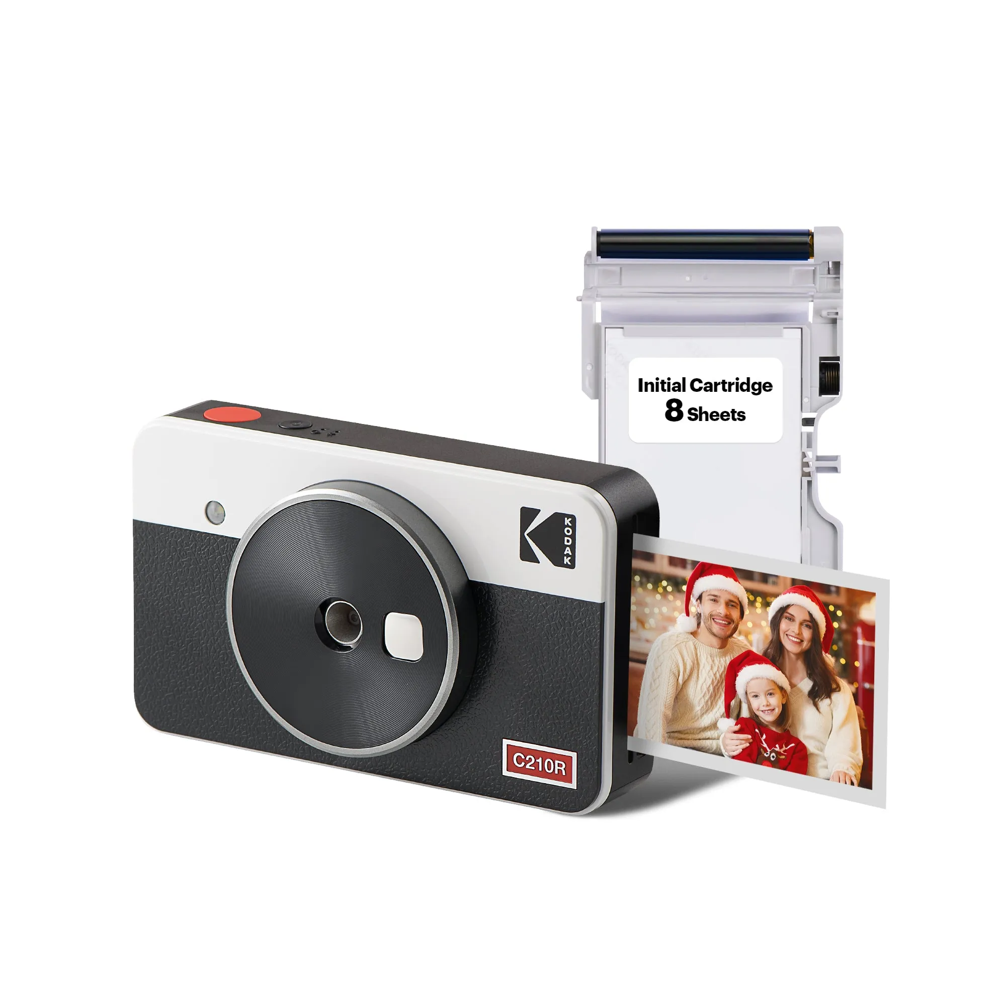 KODAK Mini Shot 2 Retro 4PASS 2-in-1 Instant Camera and Photo Printer (2.1x3.4 inches)   8 Sheets