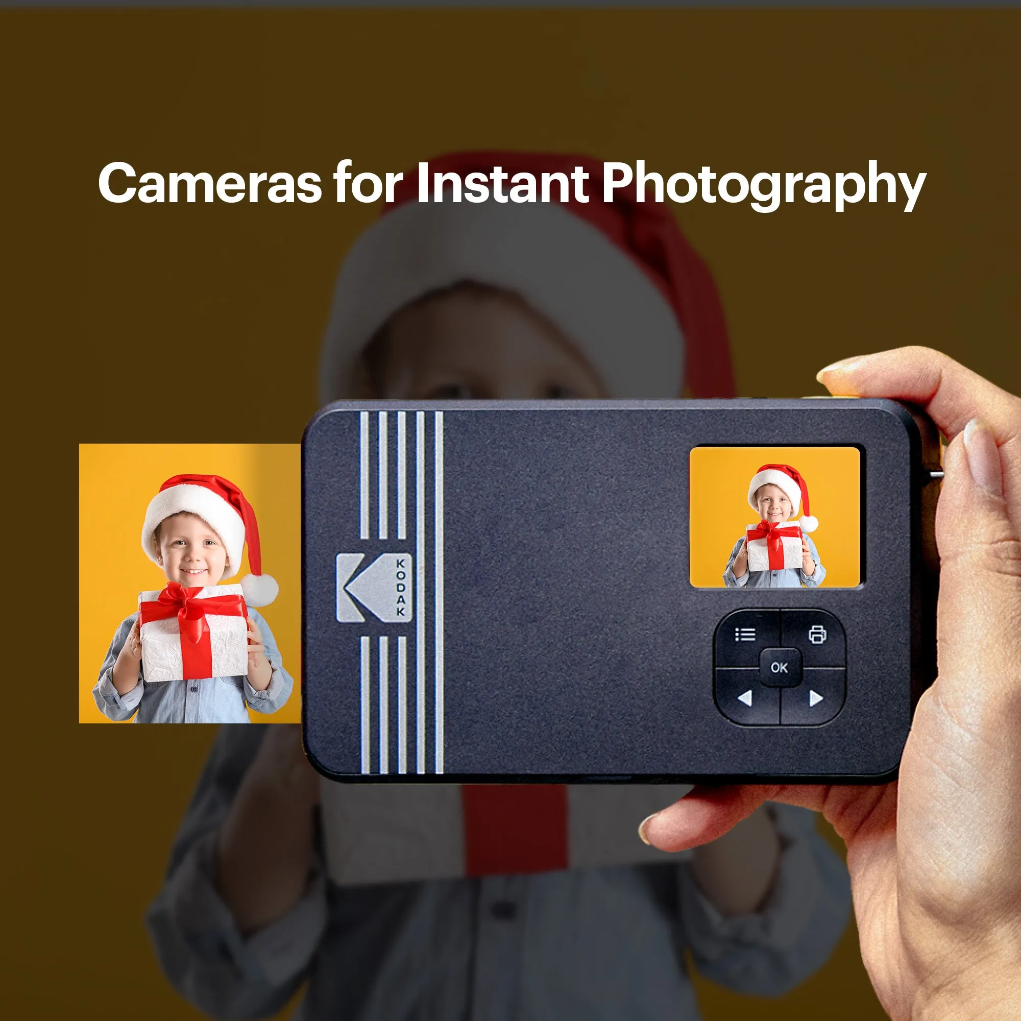 KODAK Mini Shot 2 Retro 4PASS 2-in-1 Instant Camera and Photo Printer (2.1x3.4 inches)   8 Sheets
