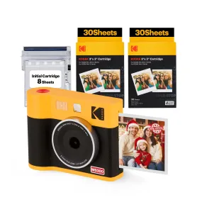 KODAK Mini Shot 3 ERA 2-in-1 Instant Camera and Photo Printer (3x3) (Camera   68 Sheets)