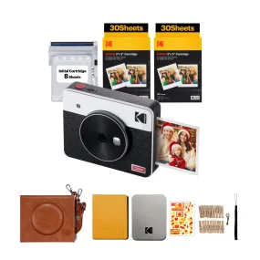 KODAK Mini Shot 3 Retro 4PASS 2-in-1 Instant Camera and Photo Printer (3x3 inches)   68 Sheets Gift Bundle