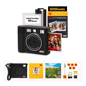 KODAK Mini Shot 4 ERA 2-in-1 Instant Camera and Photo Printer (4x4) (Camera   68 Sheets   Gift Accessories)
