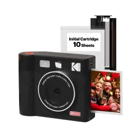 KODAK Mini Shot 4 ERA 2-in-1 Instant Camera and Photo Printer (4x4) (Camera   8 Sheets)