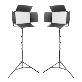 LECO1500B MKII 150Ws Bi-Colour LED Panel Twin Kit