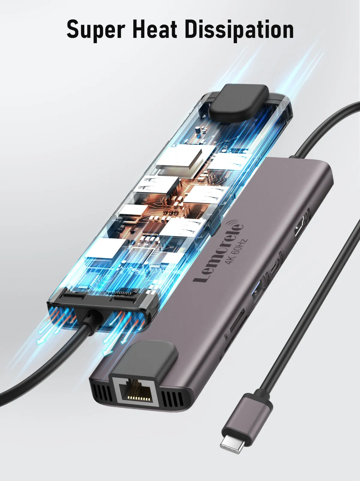 Lemorele USB C Hub 10 in 1 【#TC46】