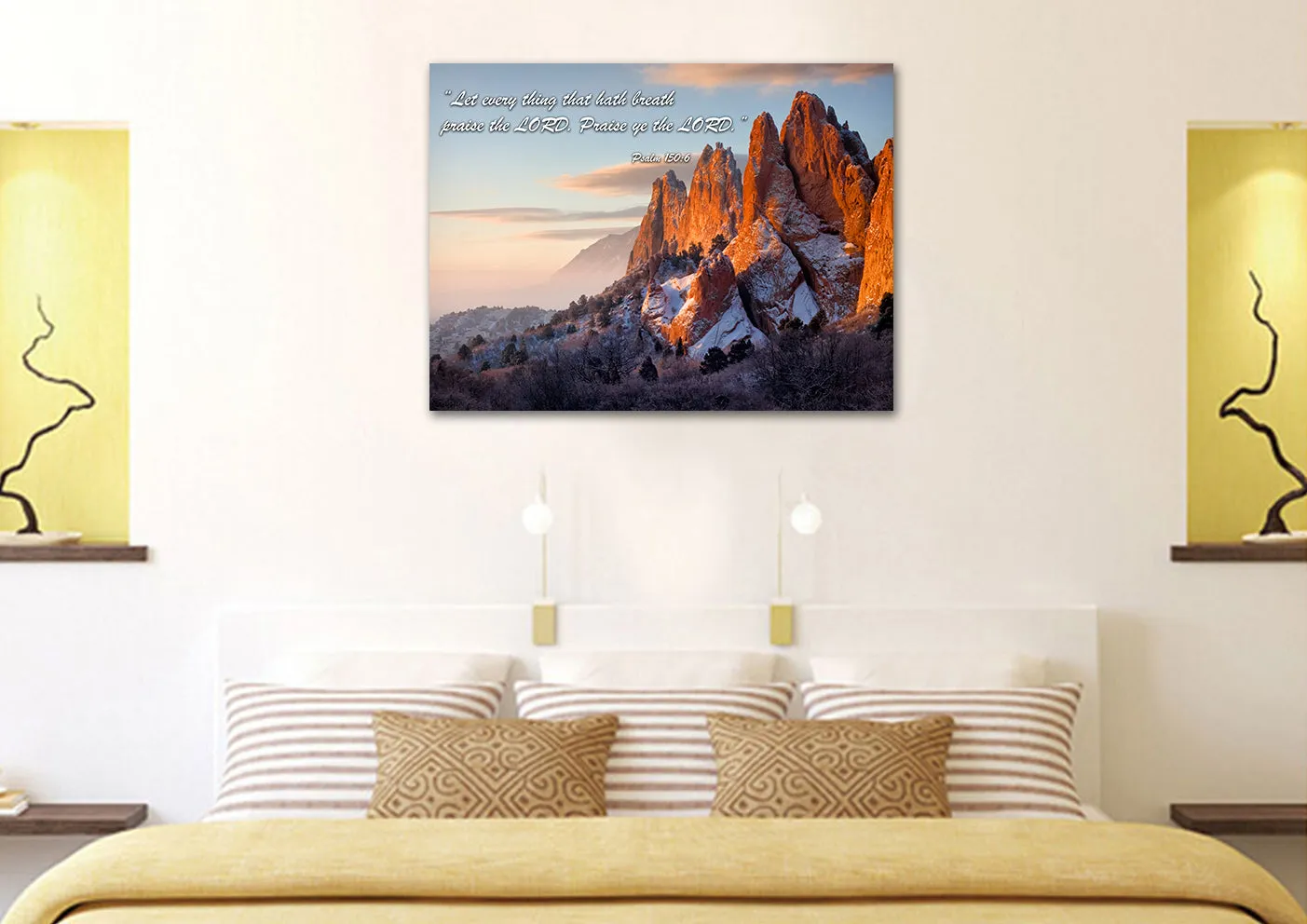 Let Everything Praise The Lord - Psalm 1506 Wall Art - Christian Canvas Wall Art