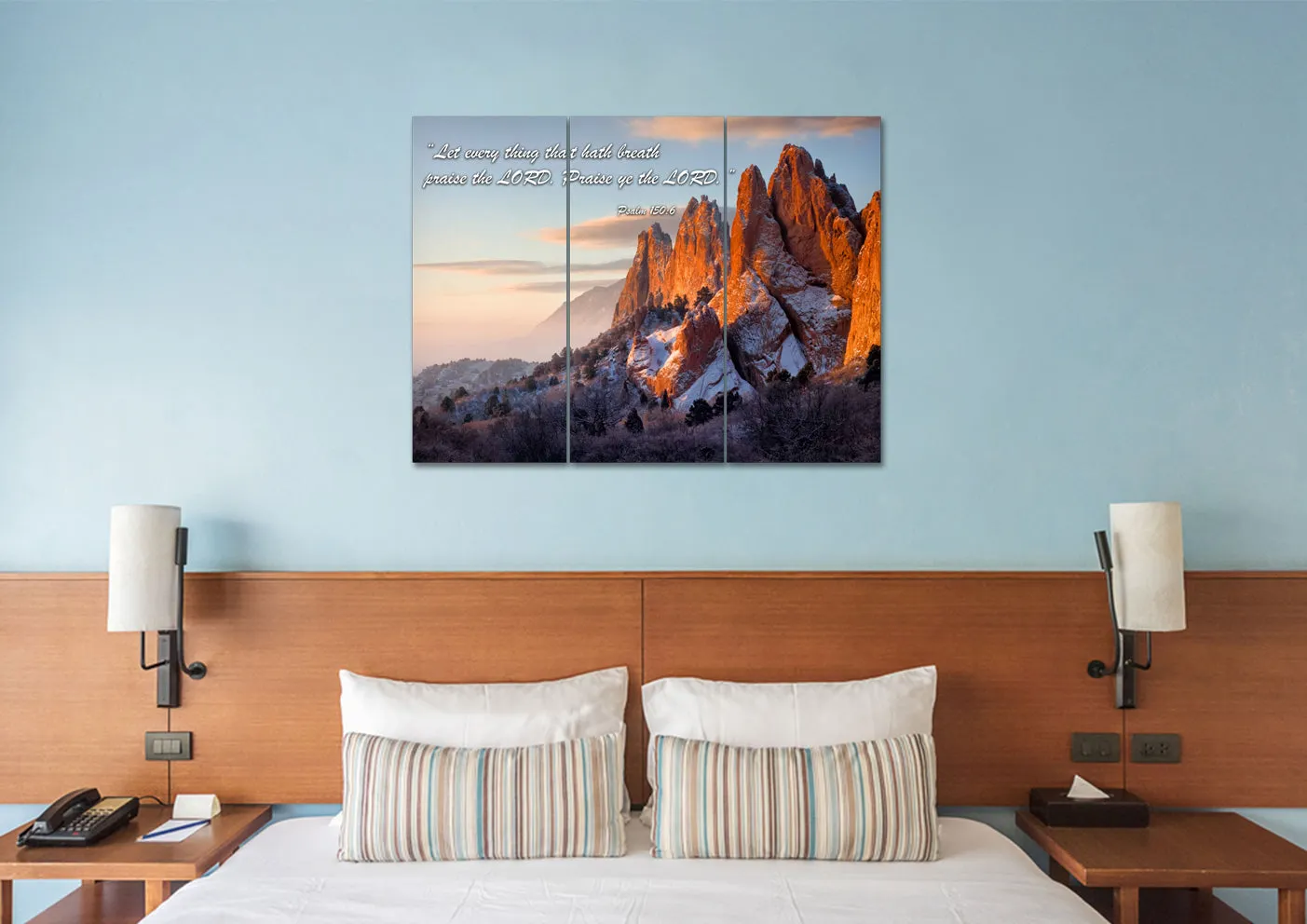 Let Everything Praise The Lord - Psalm 1506 Wall Art - Christian Canvas Wall Art