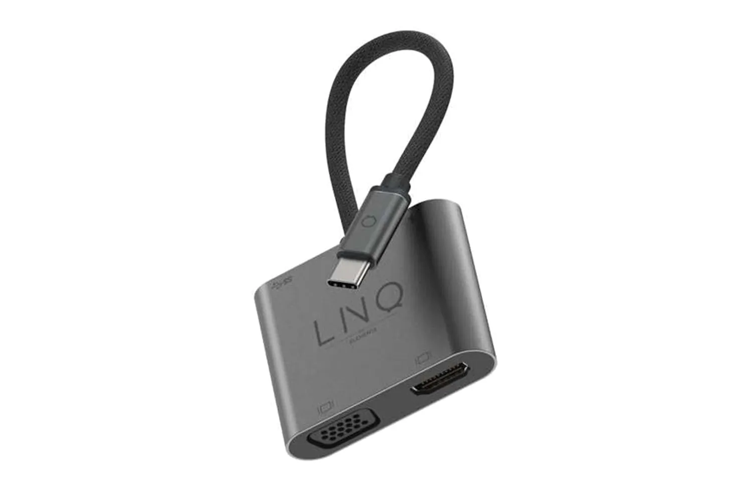 LINQ 4-in-1 USB-A USB-C VGA-HDMI Adapter