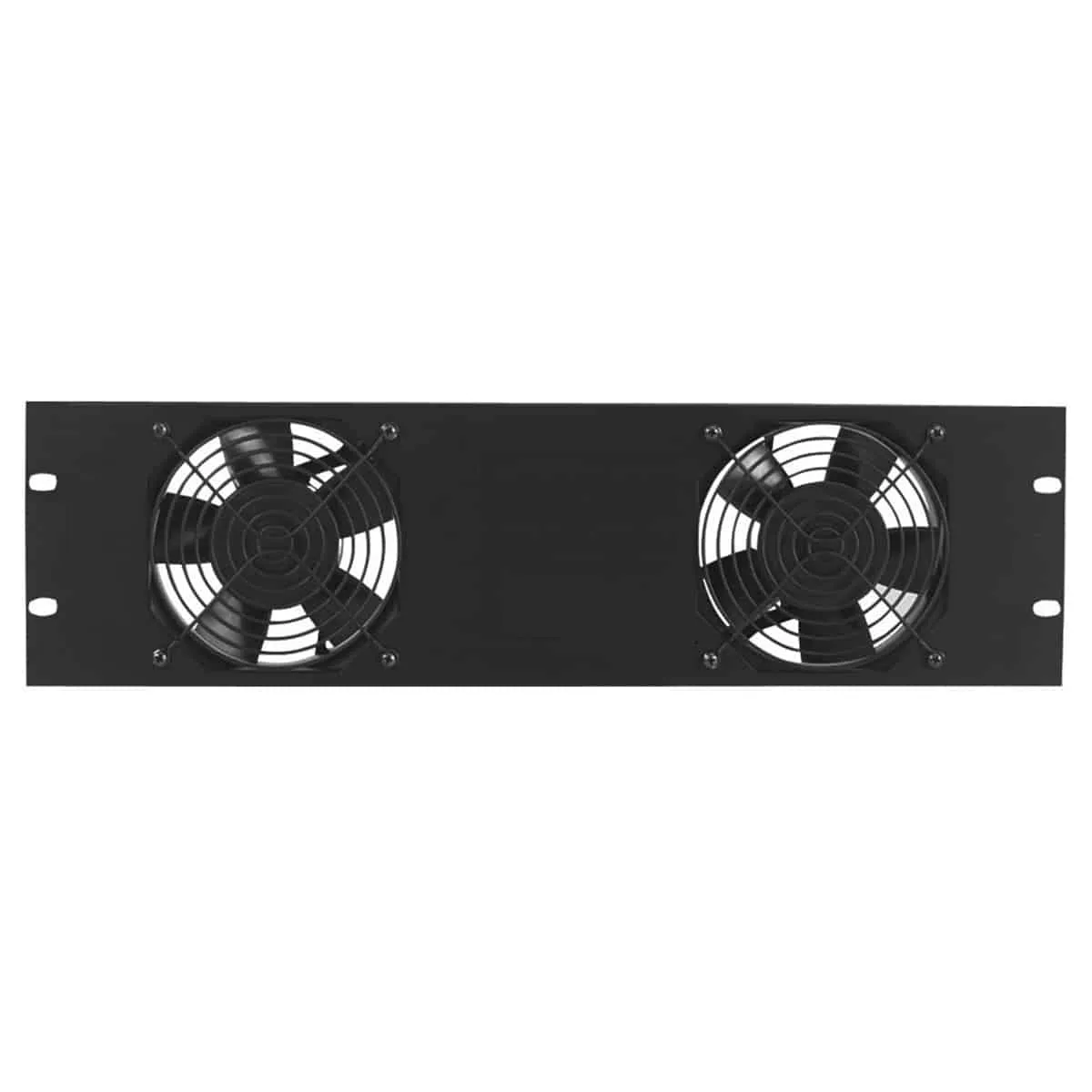 Lowell Mfg Fan Panel-3U, Two 4in Whisper Fans, 50cfm Each, Fan Guards