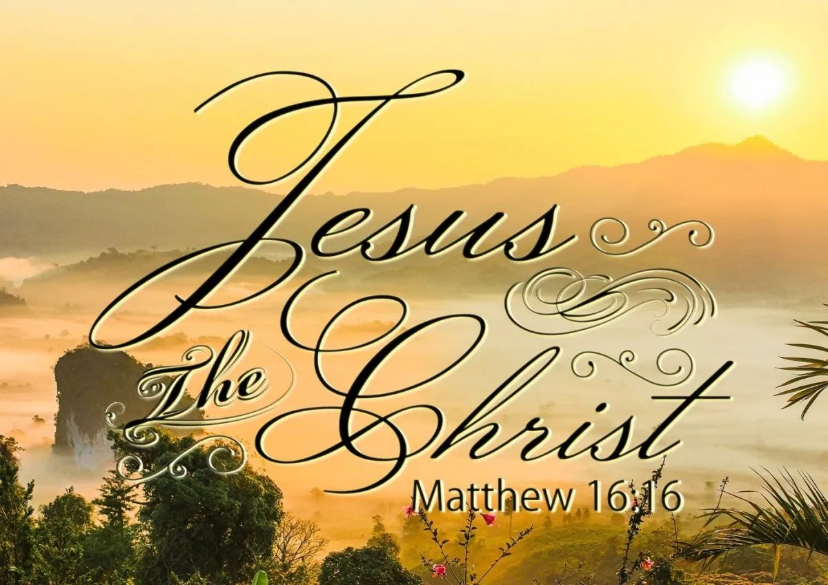 Matthew 1616 Jesus The Christ Canvas Wall Art Print S - Christian Canvas Wall Art