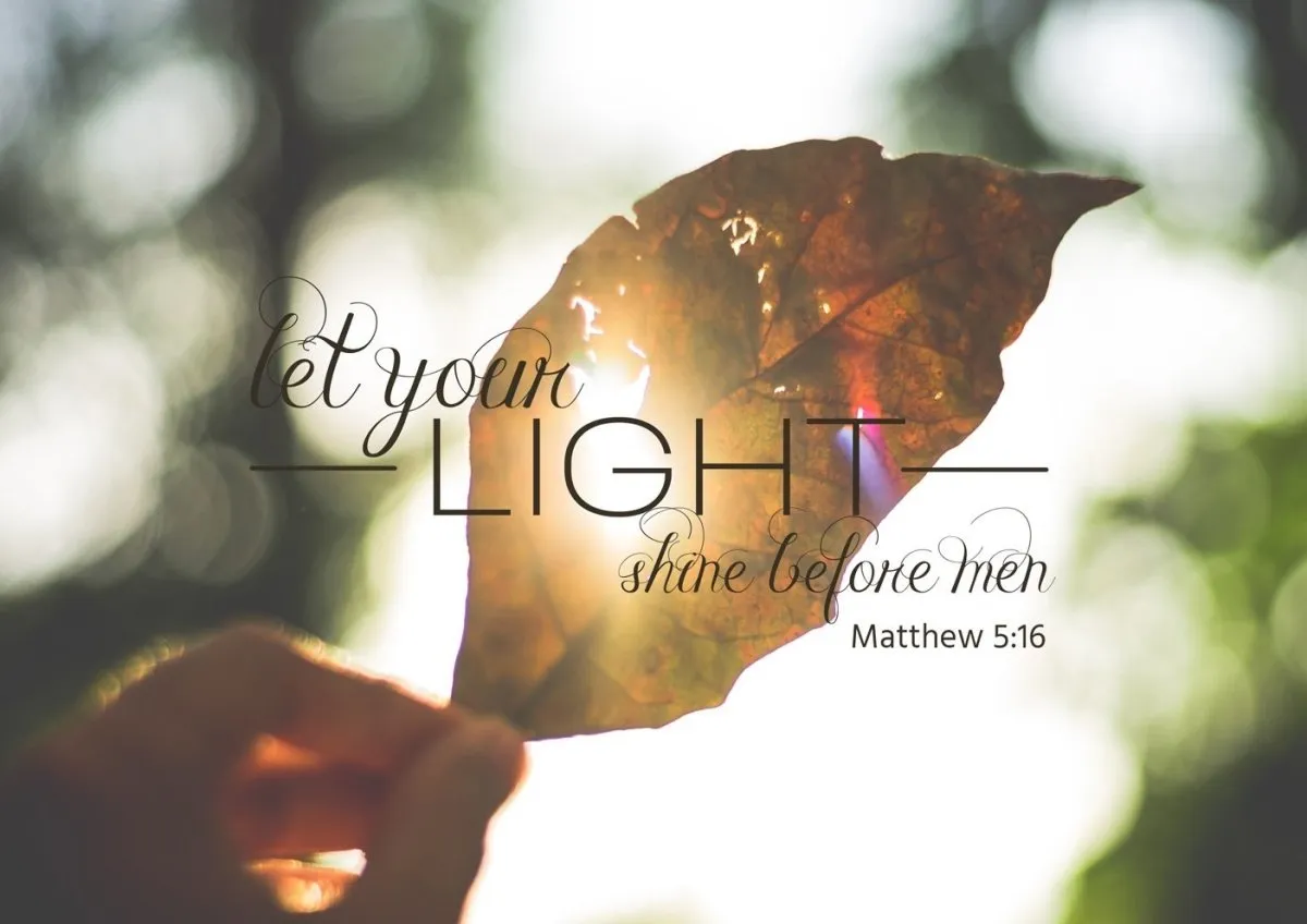 Matthew 516 Let Your Light Shine Before Men Canvas Wall Art Print S - Christian Canvas Wall Art