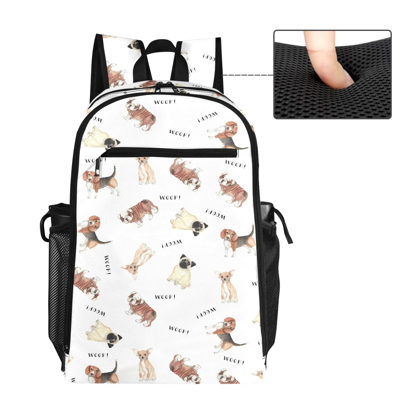 MB-Puppy-Woof-Pattern Backpack All Over Print Leisure Sports Backpack (Model 1741)