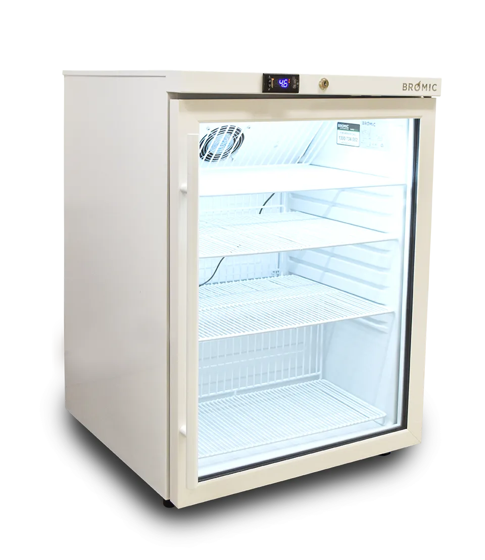 MediFridge Vaccine Fridge - 145L - 1 Glass Door - White - MED0140GD-NR
