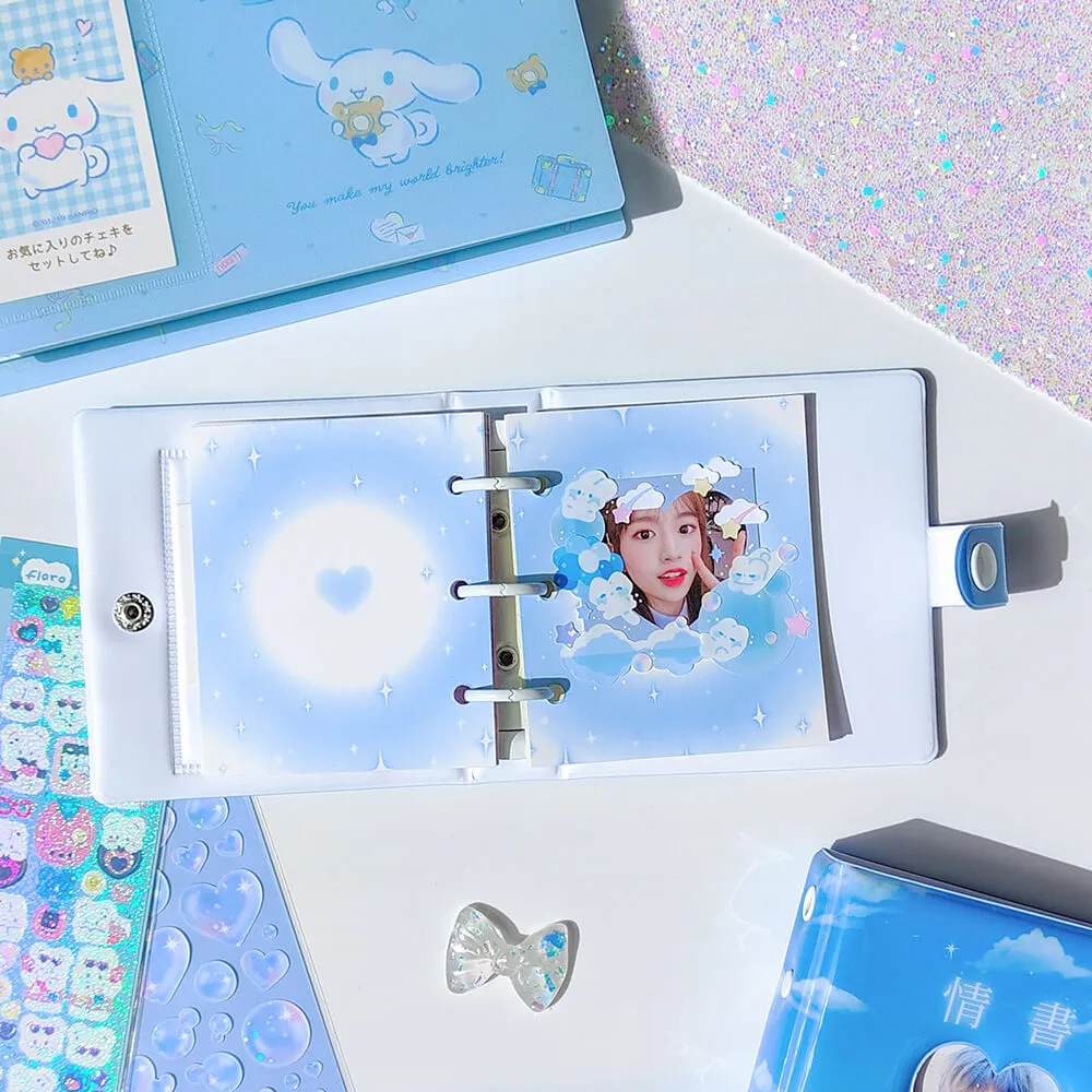 Mini 3-Ring Binder Photo Album Love Heart Hollow