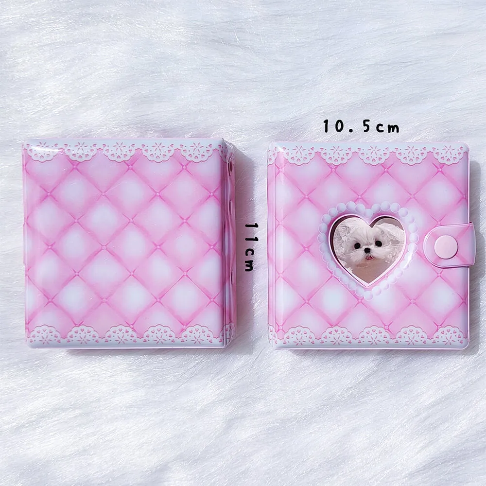 Mini 3-Ring Binder Photo Album Love Heart Hollow