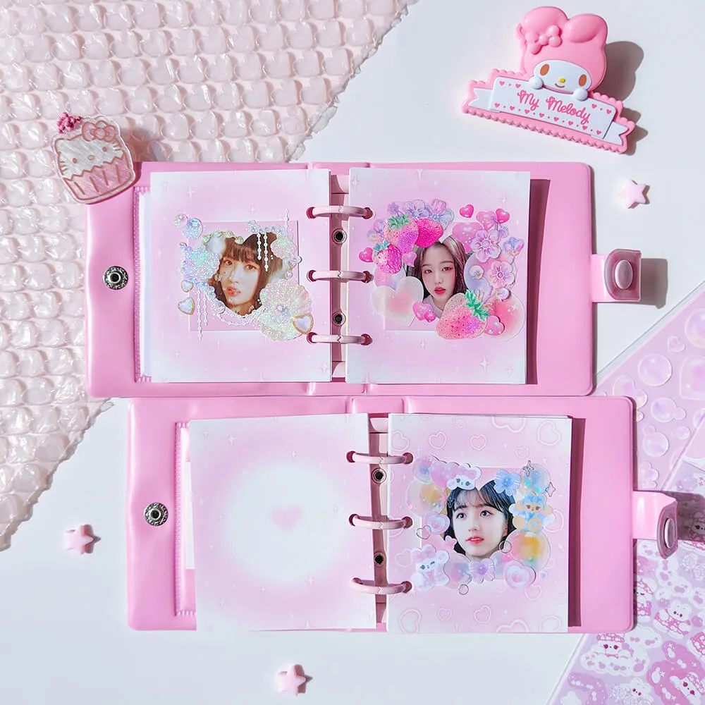 Mini 3-Ring Binder Photo Album Love Heart Hollow