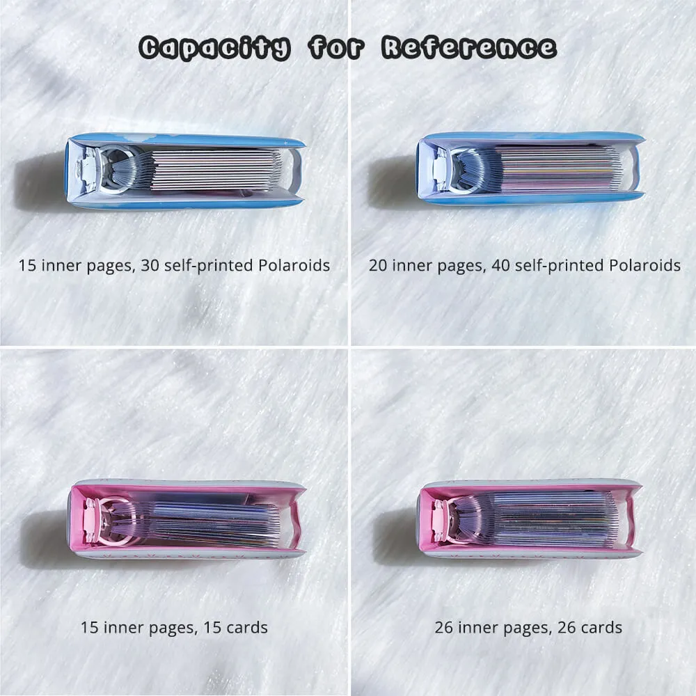 Mini 3-Ring Binder Photo Album Love Heart Hollow