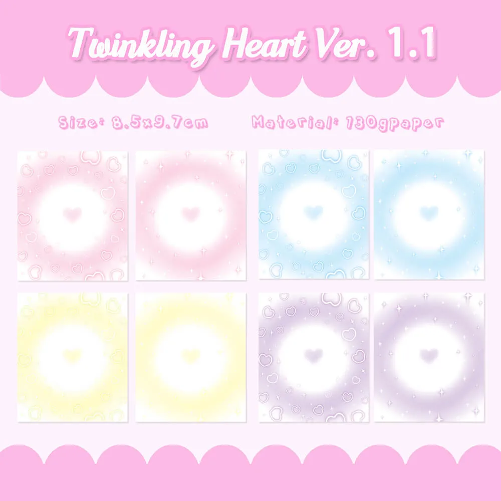 Mini 3-Ring Binder Photo Album Love Heart Hollow