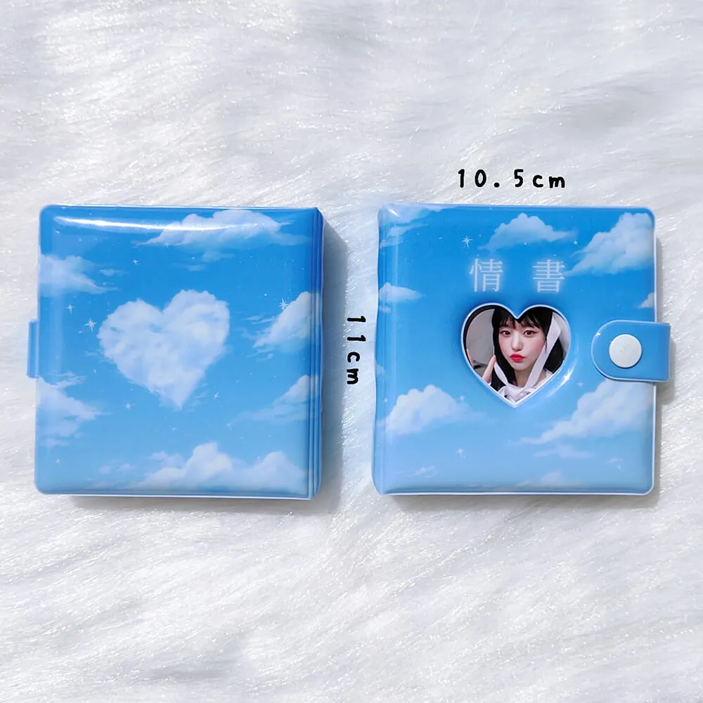 Mini 3-Ring Binder Photo Album Love Heart Hollow