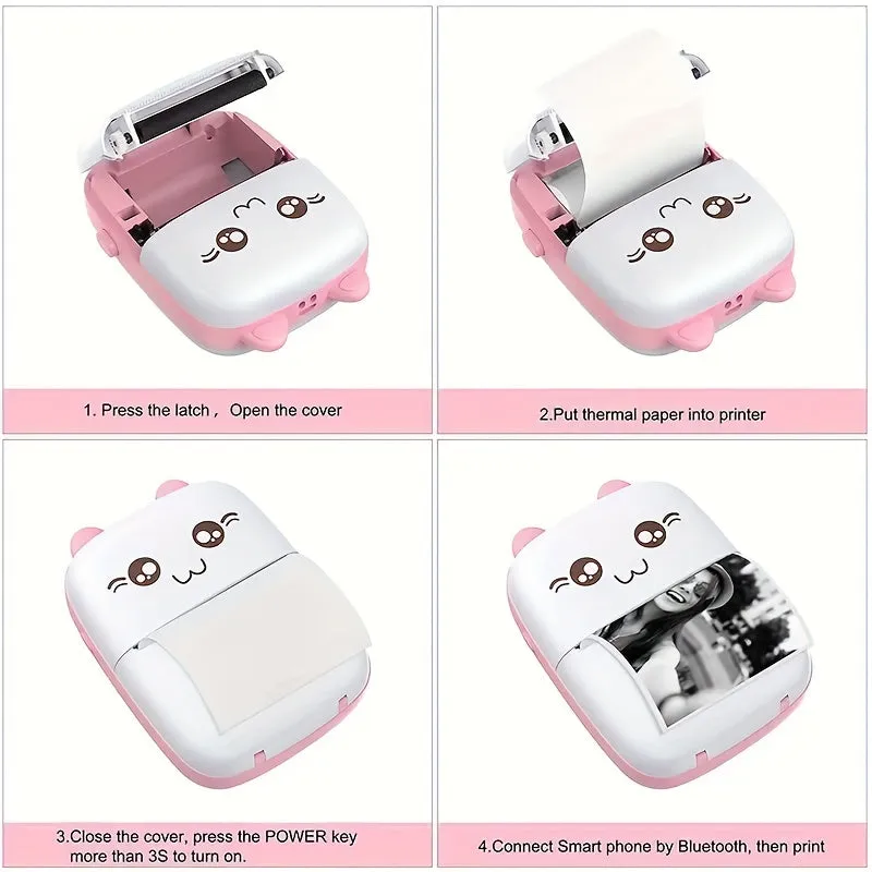 Mobile Bluetooth Mini Printer - Perfect for Students and Labels Prints