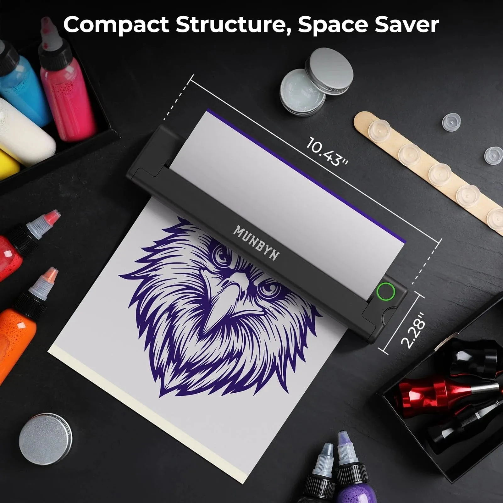 MUNBYN ITP05 Bluetooth Tattoo Stencil Printer