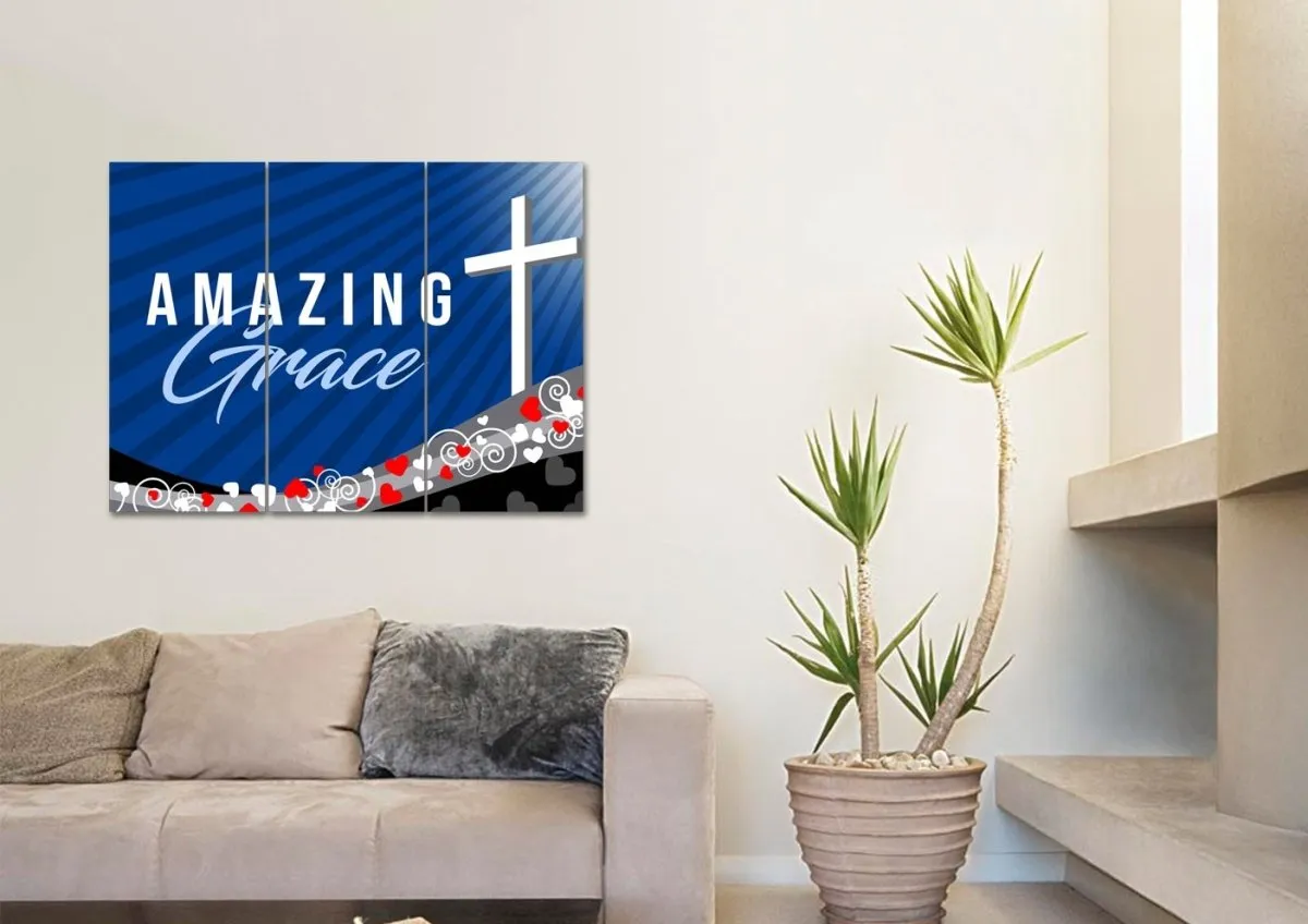 Music Amazing Grace Wall Art & Decor - Christian Canvas Wall Art