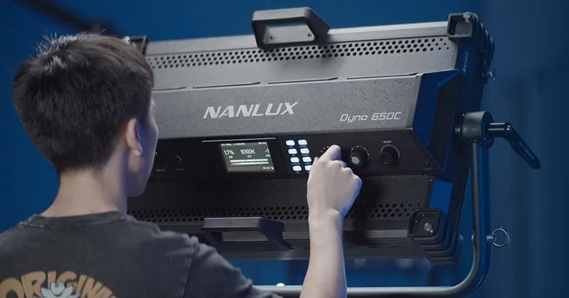 Nanlux Dyno 650C RGBWW LED Soft Panel 2700K to 20000K with Pole Operation