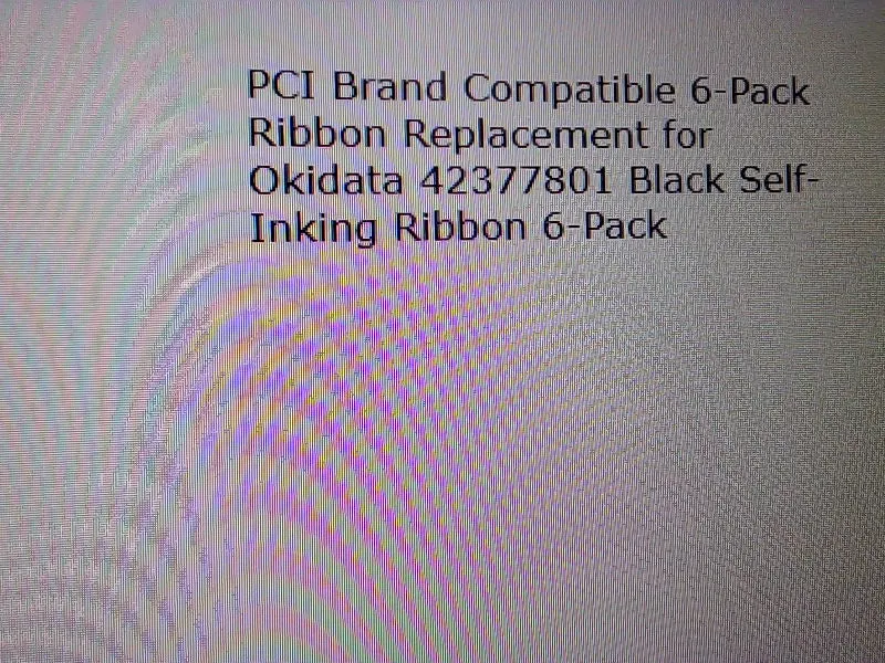 Okidata Black Ribbon Cartridge 6 Pack