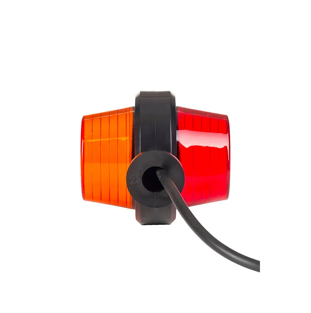 Old School Short Marker Light / Amber & Red Lens