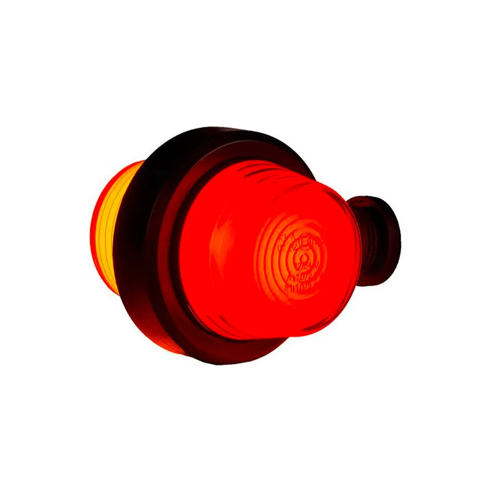 Old School Short Marker Light / Amber & Red Lens