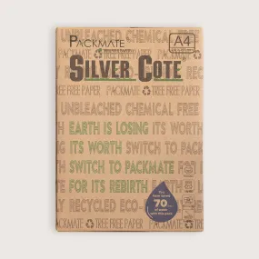 Packmate Silvercote A4 Printer Paper, 500 Sheets |  Made From 100% Recycled Paper