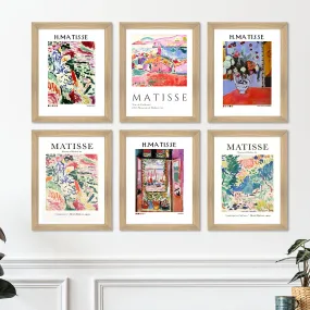 PAPER PLANE DESIGN Vintage Art Paintings: Enhance Your Home Décor with Framed European and Floral Masterpieces - Perfect for Living Rooms, Bedrooms, and Office Spaces (MATISSE)
