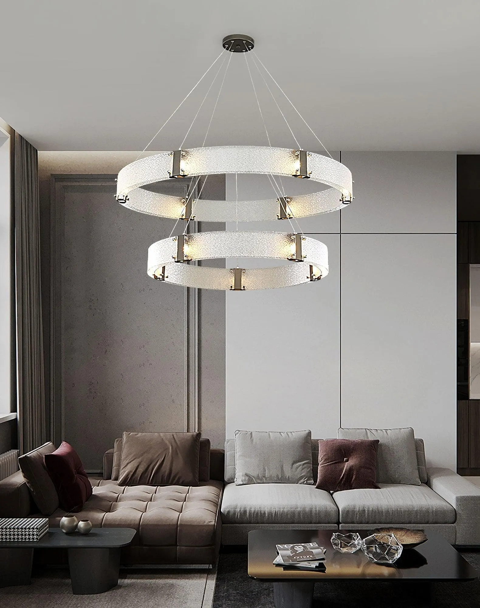 Parallel Ring Chandelier