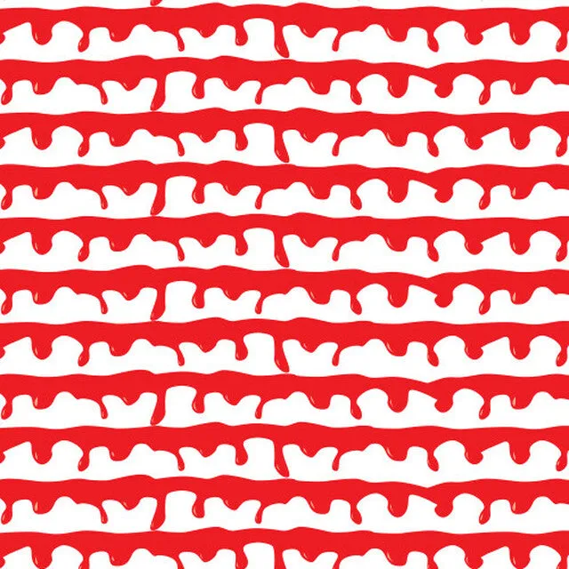 Patterned Heat Transfer Vinyl - Blood Drops White