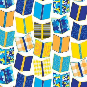 Patterned Heat Transfer Vinyl - Blue Books