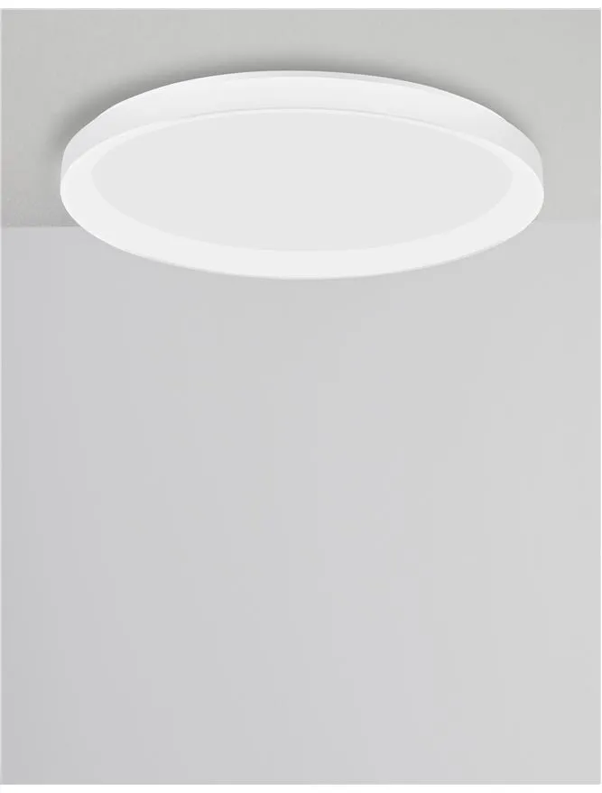 PER Dimmable Sandy White Aluminium & Acrylic Thin 58cm Ring Flush Large - ID 10610