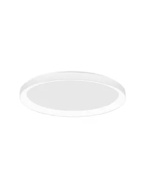 PER Dimmable Sandy White Aluminium & Acrylic Thin 58cm Ring Flush Large - ID 10610