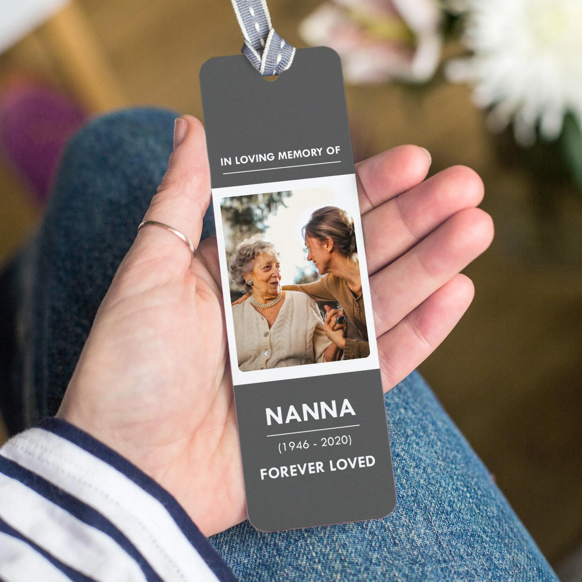 Personalised Photo Memorial Remembrance Bookmark