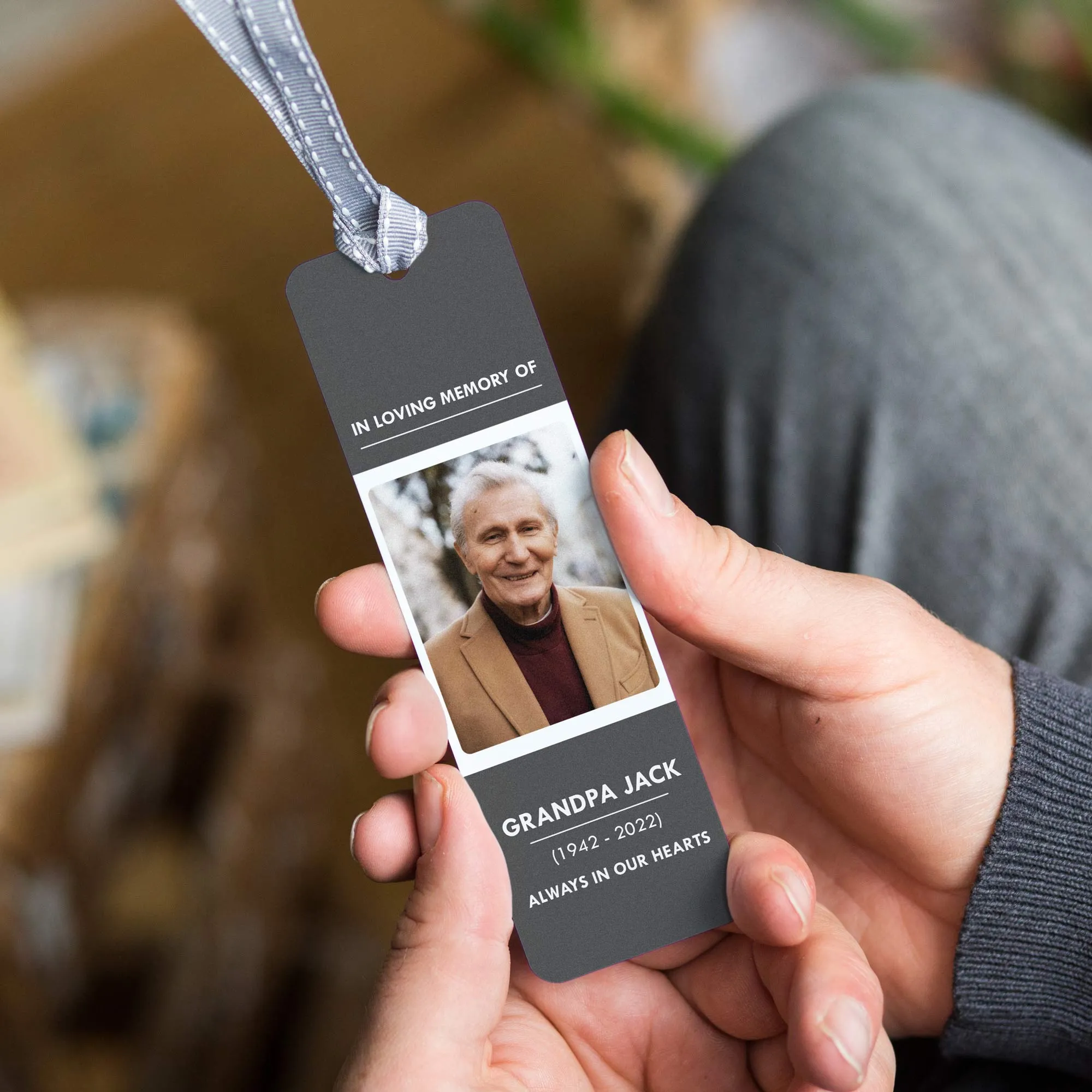 Personalised Photo Memorial Remembrance Bookmark