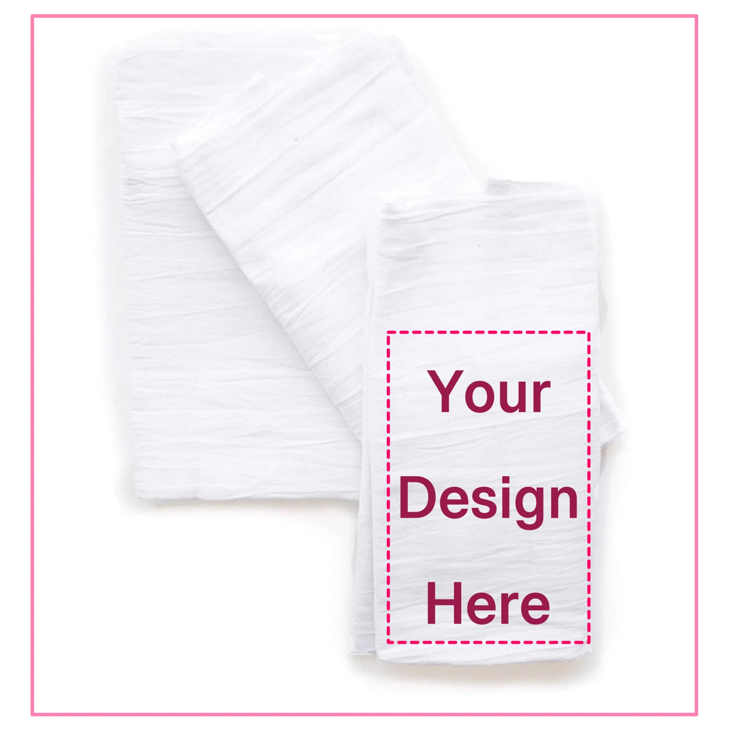 Personalized Flour Sack Tea Towels with Photo