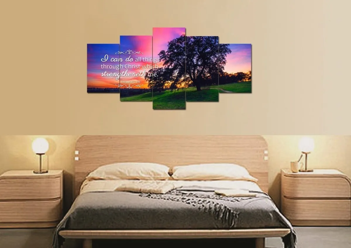 Philippians 413 Kjv #2 Bible Verse Canvas Wall Art - Christian Canvas Wall Art