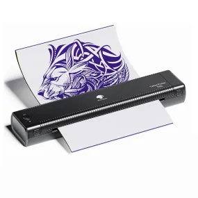 Phomemo New Tattoo Printer TP81, Tattoo Stencils Printer with 10 Tattoo Stencil Papers, Wireless Bluetooth Thermal Tattoo Printer Transfer Machine Compatible with Smart phone iPad & PC, Tablet, Gray