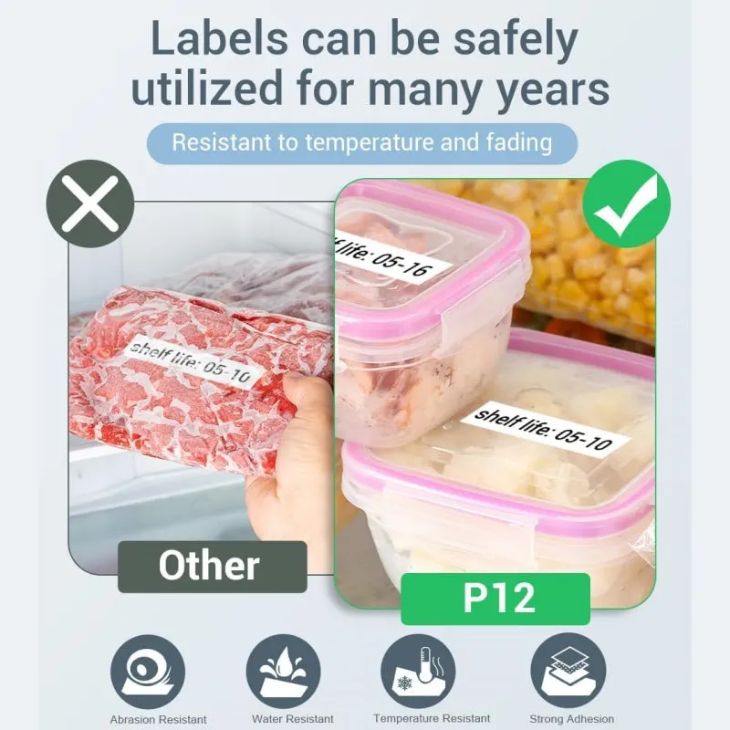 Phomemo P12 Portable Bluetooth Home Label Maker