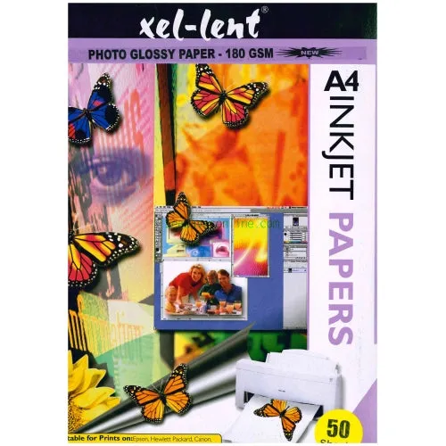 Photoglossy Paper Excellent 170gsm A4 (pack of 50 sheets)