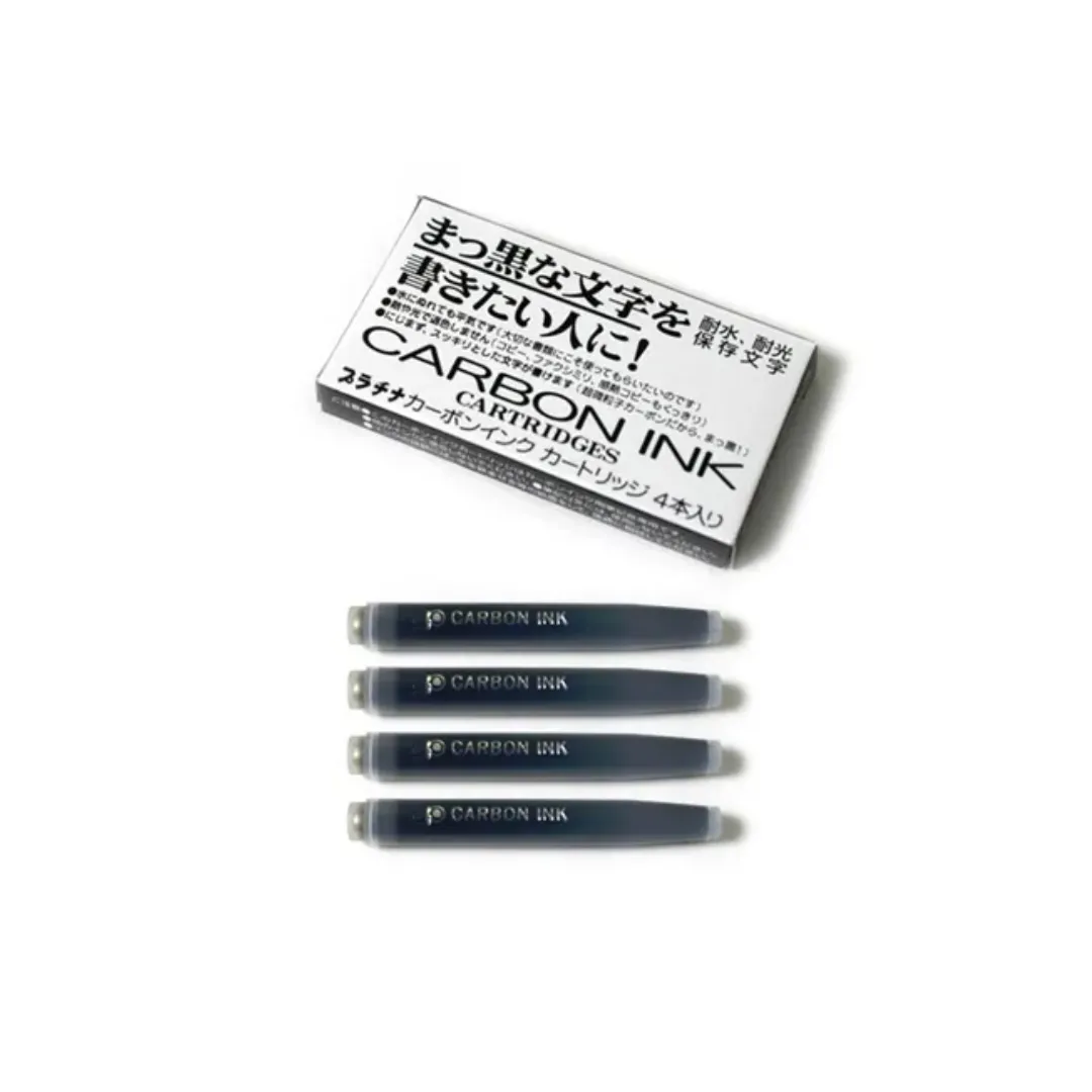 Platinum Carbon Ink Cartridges - Black 4pc