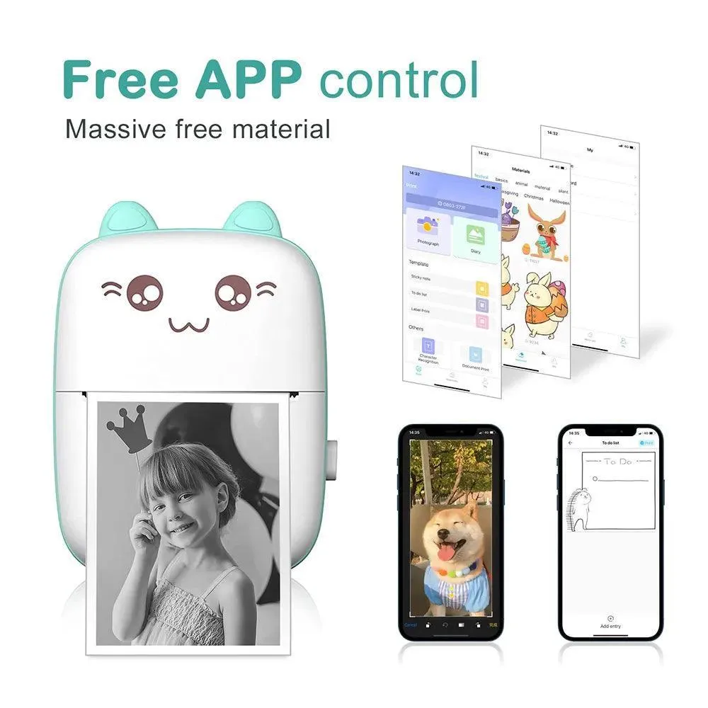 Portable Bluetooth Printer for Kids: Creative Learning Fun