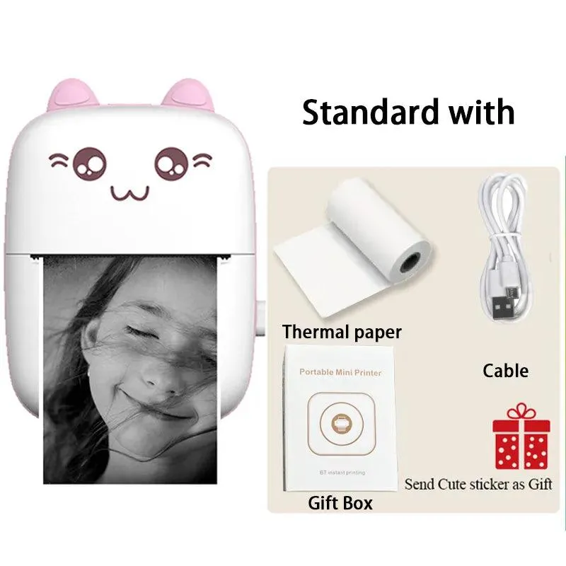 Portable Bluetooth Thermal Printer for Labels, Photos & DIY - Wireless, Compact & High Resolution