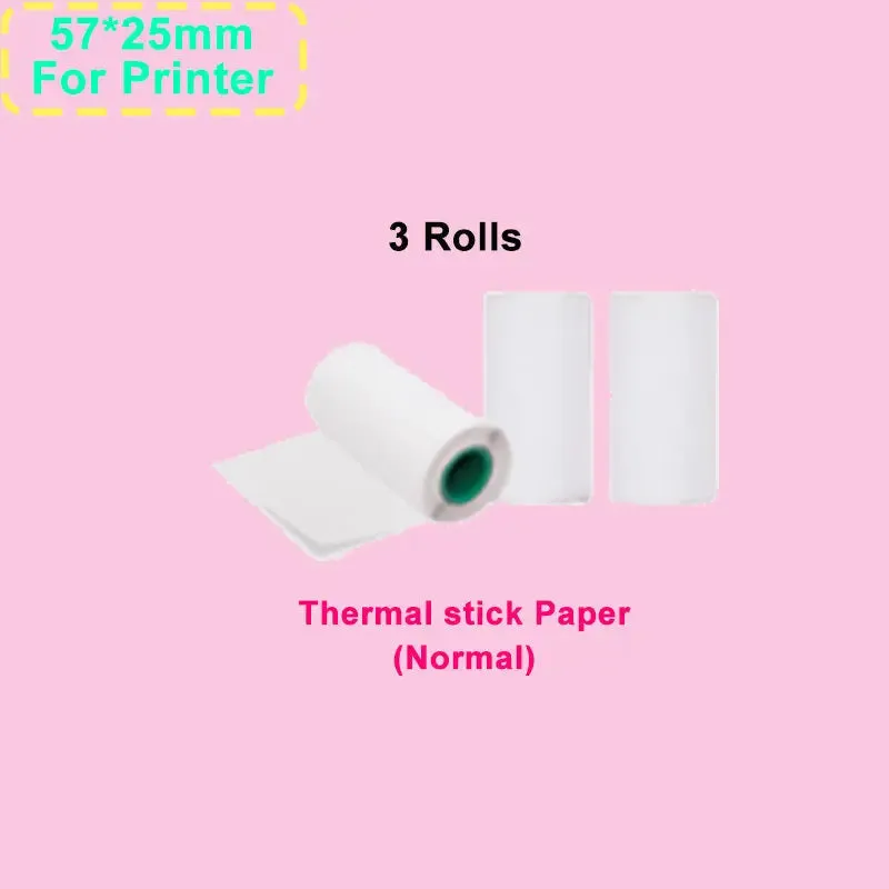 Portable Mini Printer HD Photo Pocket Thermal Label With White Color Adhesive Paper Wireless Bluetooth Learning Paper Mini Maker