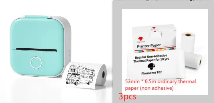 Portable Mini Thermal Label Printer Home Photo Printer Student Wrong Question Printer Bluetooth-compatible Mini Label Printer Price Tag